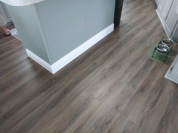 new flooring and base