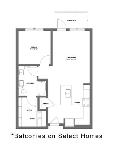 Floor plan 1B