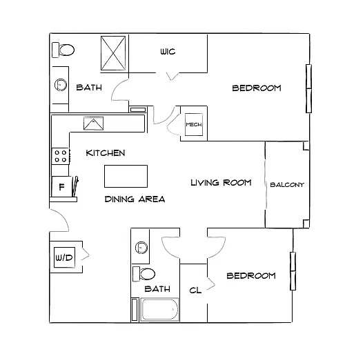 Floor plan Design 2C PII