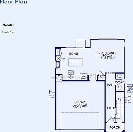 Plan 1 Floor Plan, Quick Move-In Home, Floor 1