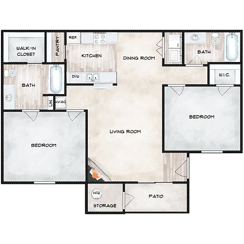 Floor plan The Chateau