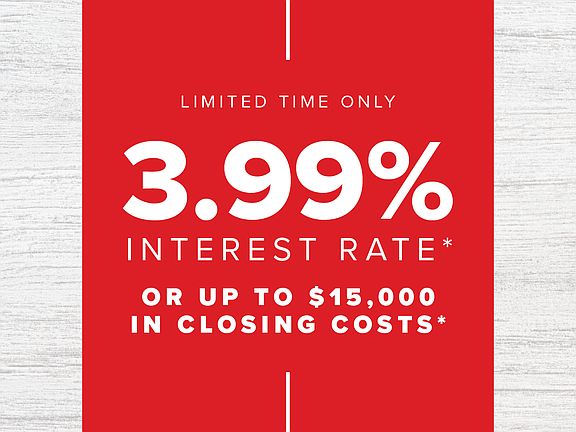 3.99 INTEREST RATE LIMITED TIME