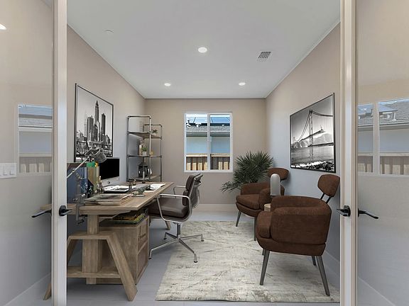 Virtually Staged Den