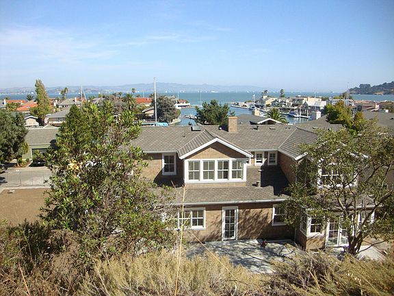 view from hill behind home