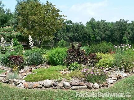 Rock Garden between house and lake