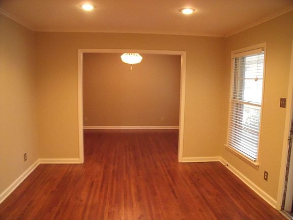 View from living room into formal dining room