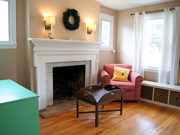 Fireplace in living room