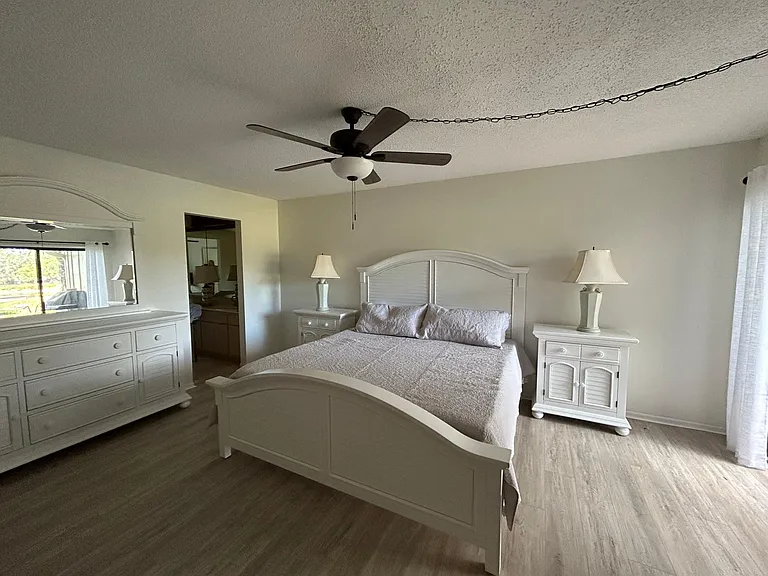 Master with view of ensuite entrance