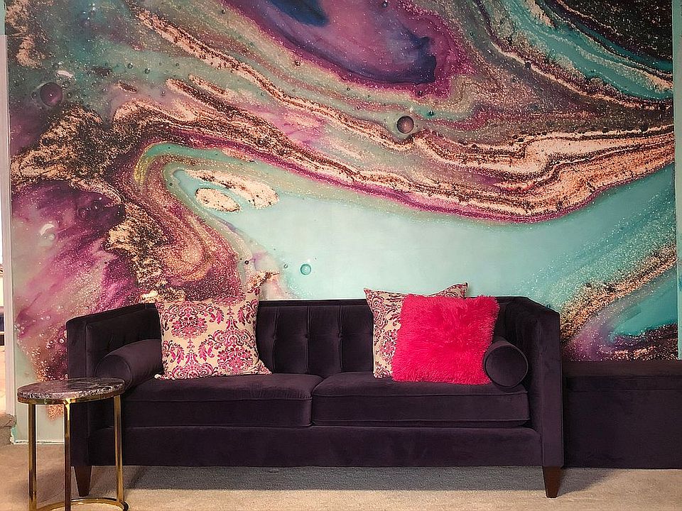 Living room mural