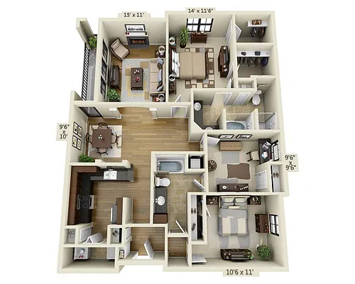 Floor plan Turtle Creek