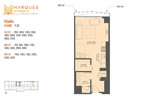 Floor plan Studio x 03