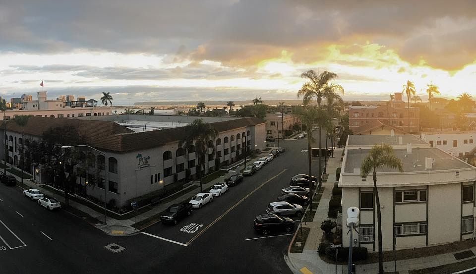 Another stunning San Diego sunset from the patio! The same view is available from the master bedroom.