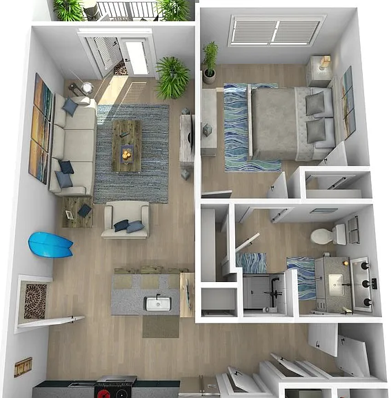 Aaron (W/C) Floorplan Diagram