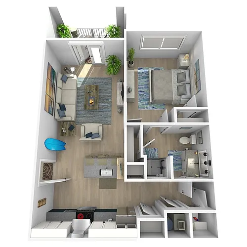 Floor plan Aaron (W/C)