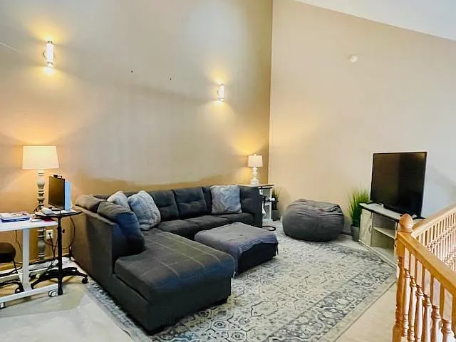 Large Loft Area with two skylights