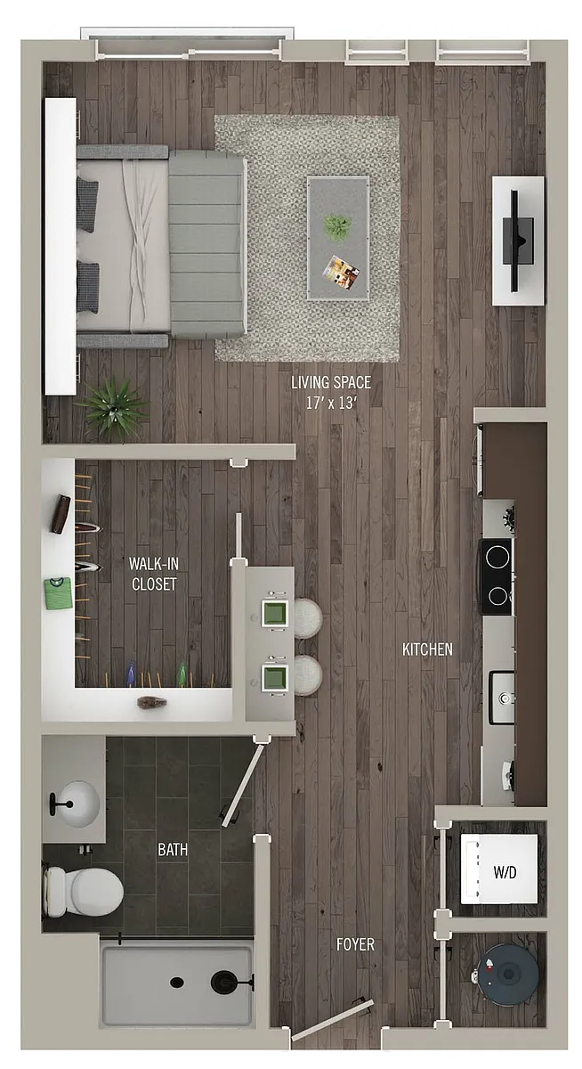 Floor plan Library Park III | S15