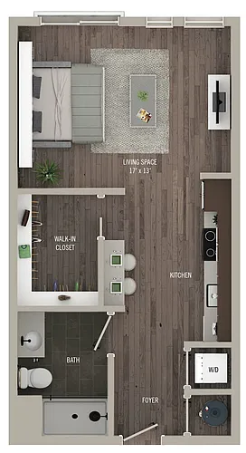 Floor plan Library Park III | S15