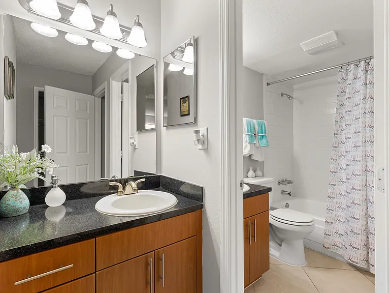 Extra Vanity Outside Bathroom