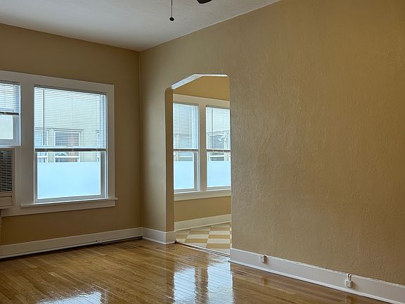 Living room looking toward the kitchen