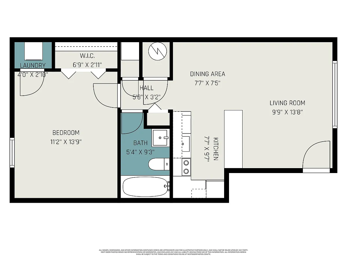 Floor plan 1-Bedroom