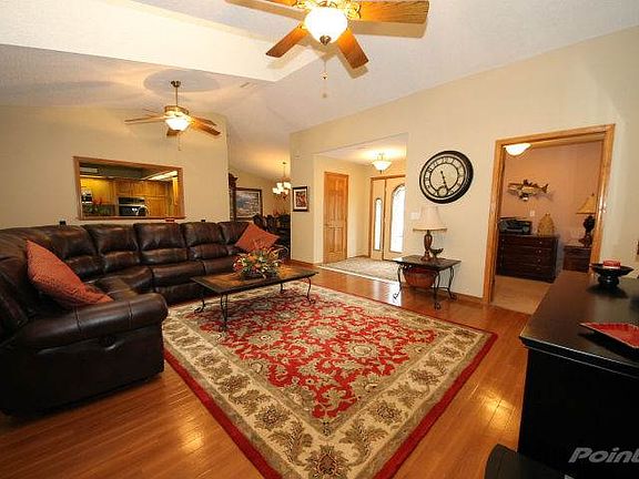 Home is an Open Style Floor Plan with Cathedral Ceilings