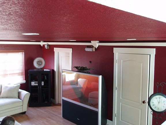 Family room with surround sound