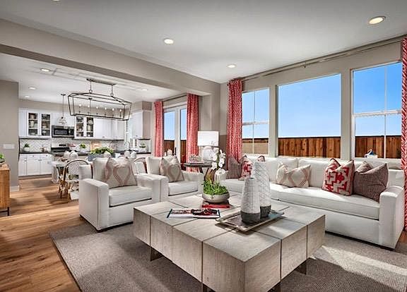 Open floor plan on first floor.