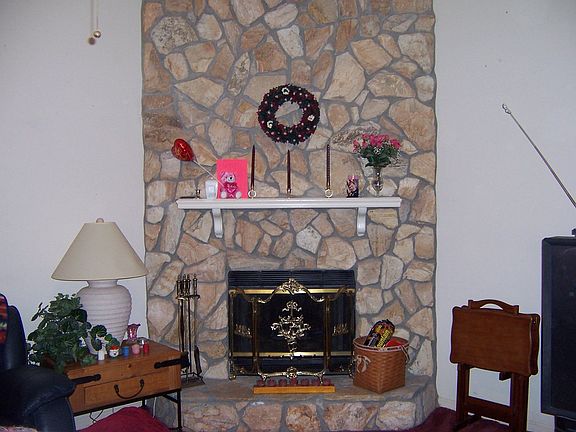 Stone Fireplace