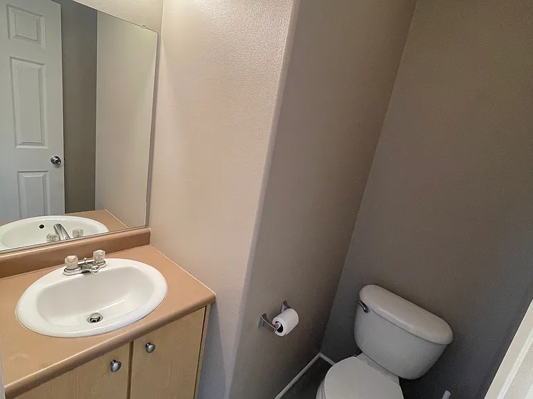 Living area half bath