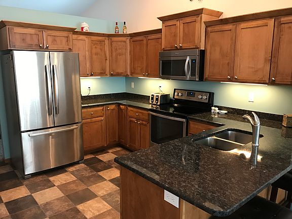 Kitchen with granite