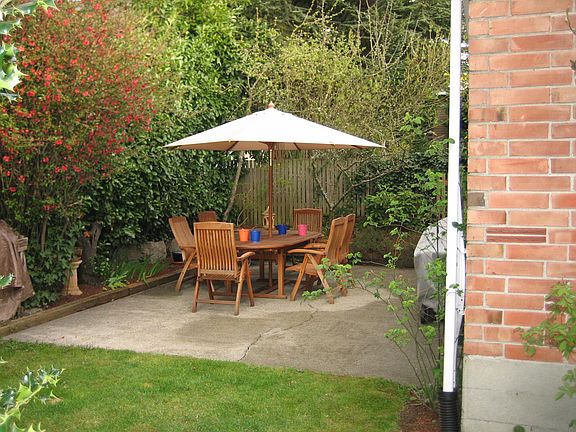 Private backyard