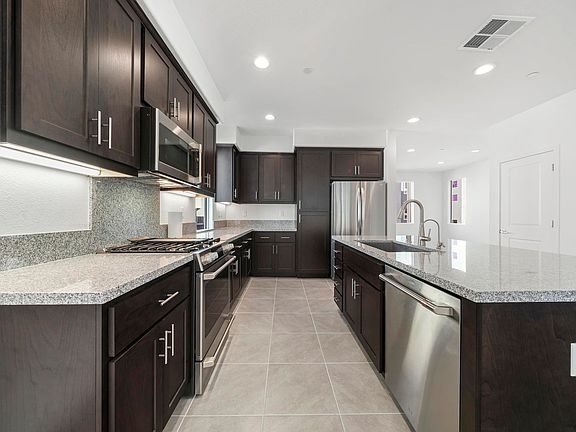 Spacious entertainer's kitchen.