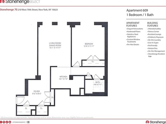 2nd image of 210 W 70th St APT 609