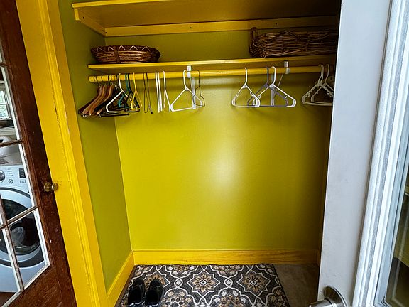 Area for coats in mud room