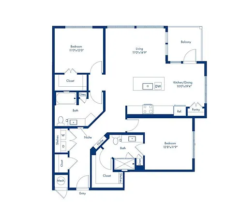 Floor plan B19
