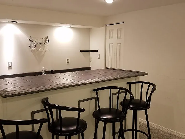 wet bar in basement