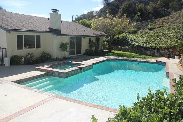 Newly resurfaced pool