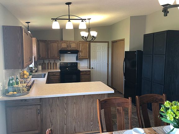 Kitchen open to dining 