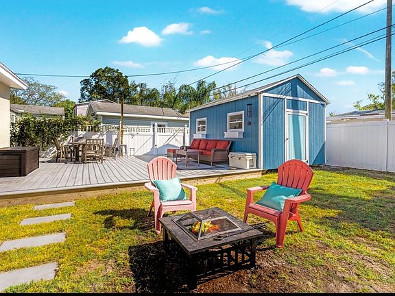 Back yard and storage shed
