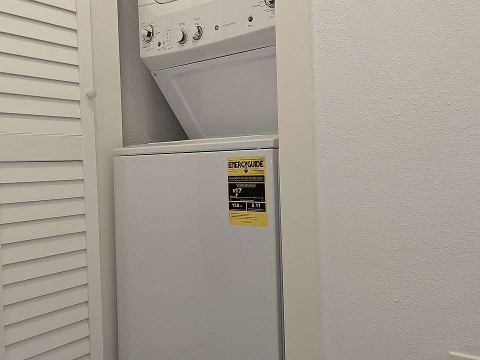 In-unit washer and dryer