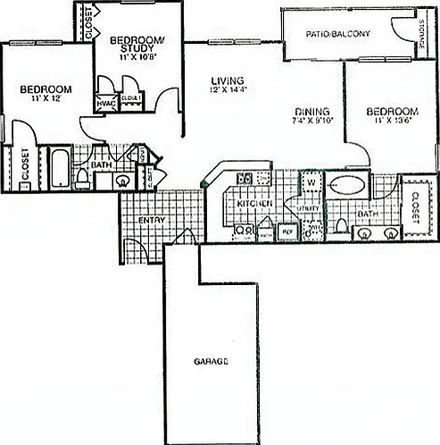 The Broadwater - Talesian - 2 Beds - 2 Baths - 1253 Sq. ft.