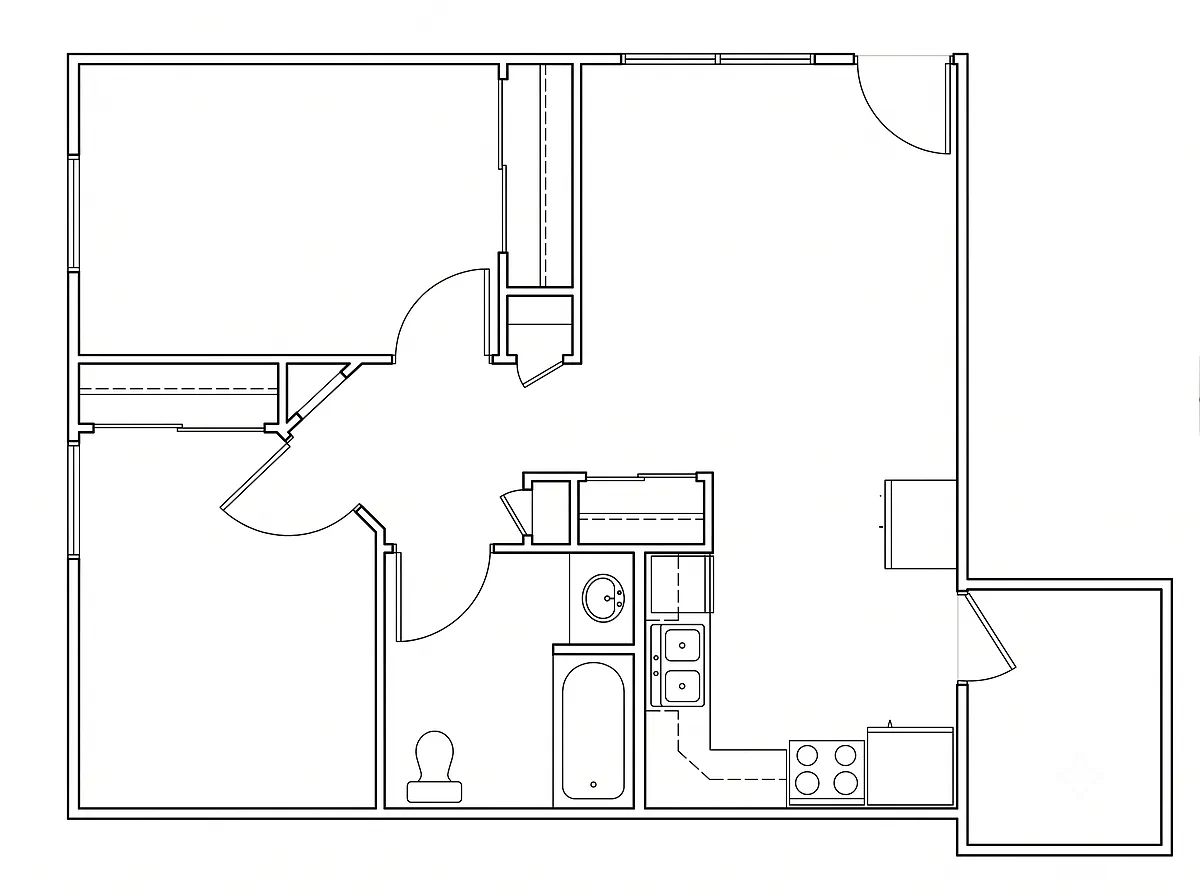 Floor plan Two Bedroom