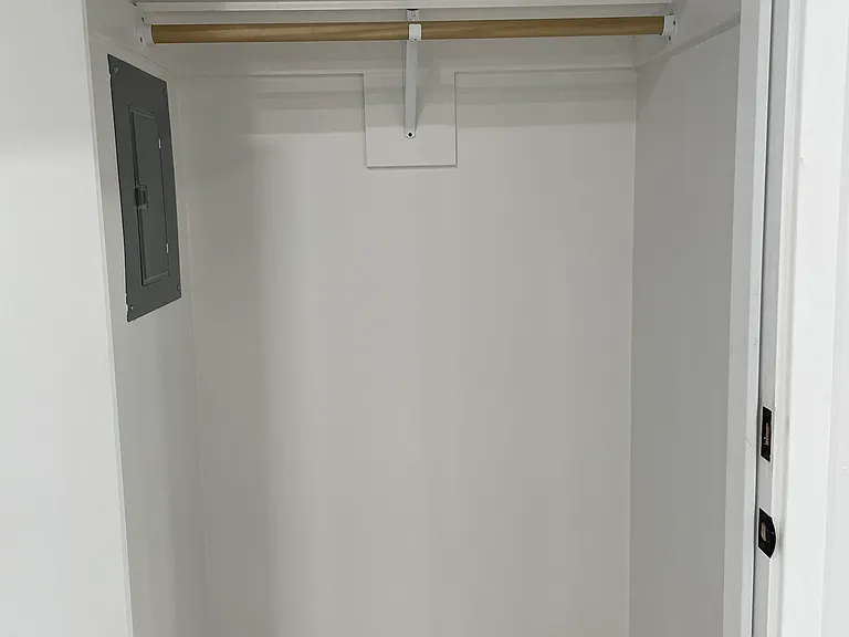 Nice size closet.