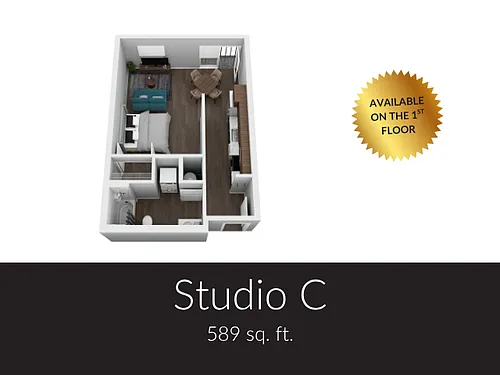 Floor plan Studio C