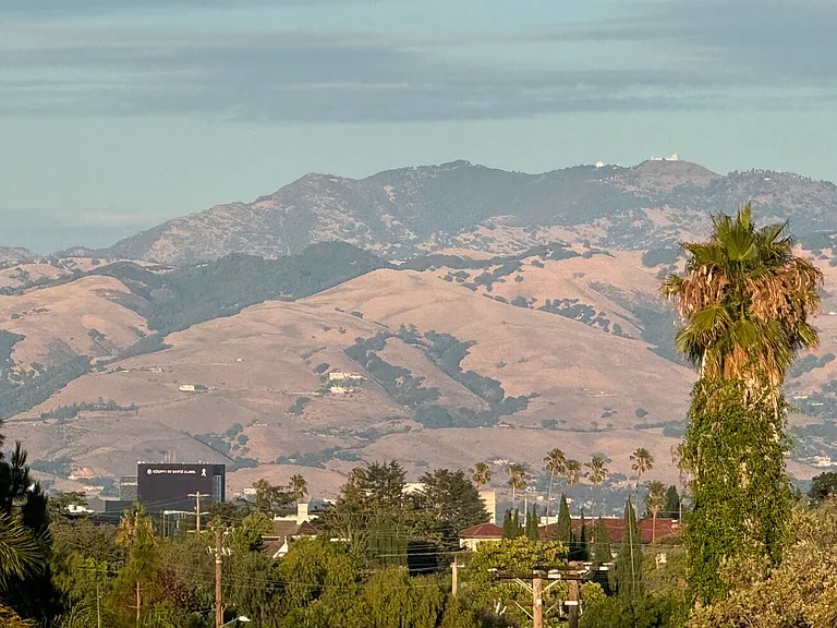 View of Mt. Hamilton Range from Living Room 2