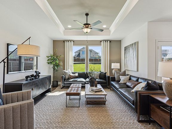 Open gathering room with natural light