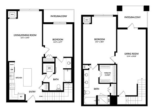 Floor plan Townhome 1