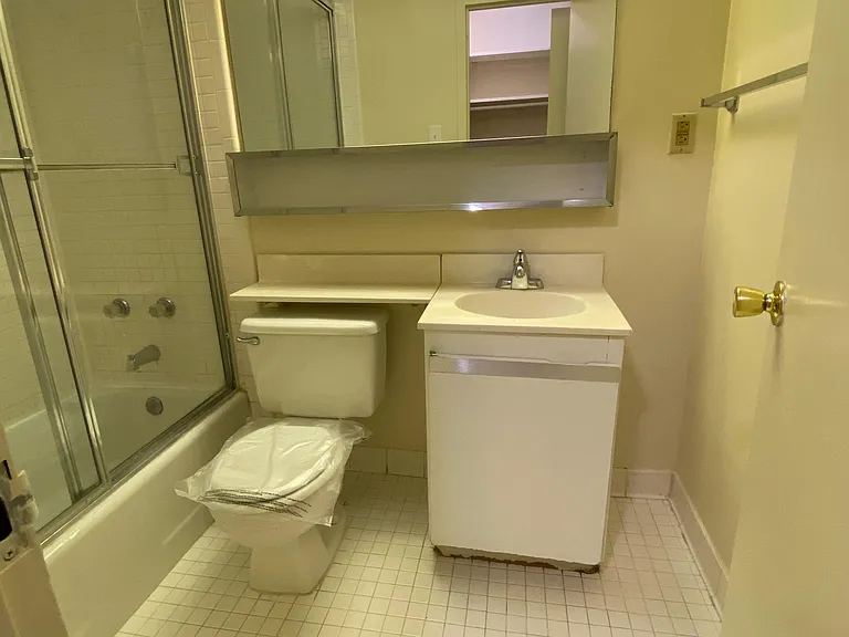 Bathroom with shower.