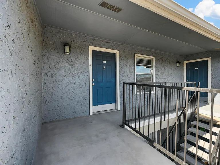 Our beautiful exterior entrance to your home!