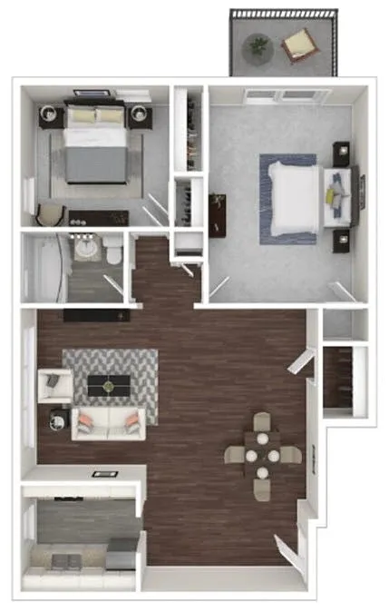 Floor plan Two Bedroom